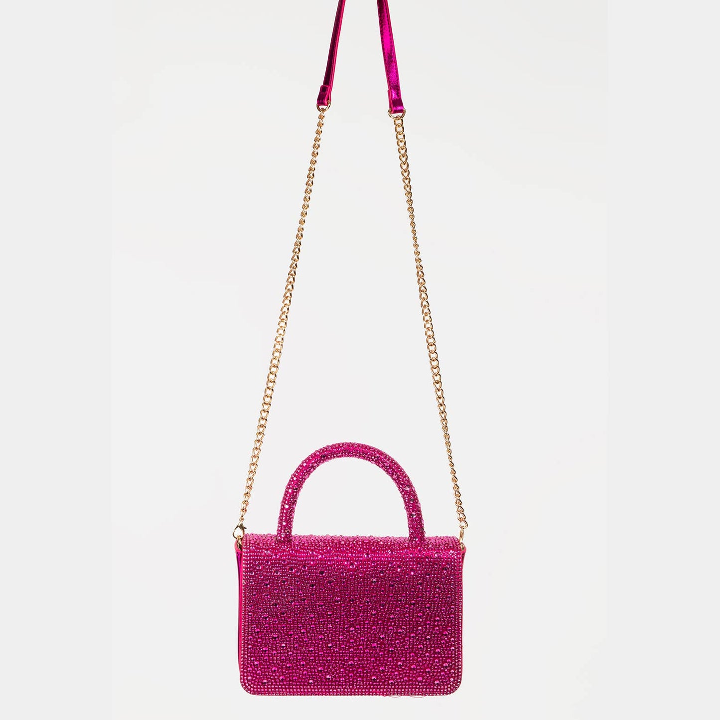 Pave Rhinestone Studded Rectangle Bag
