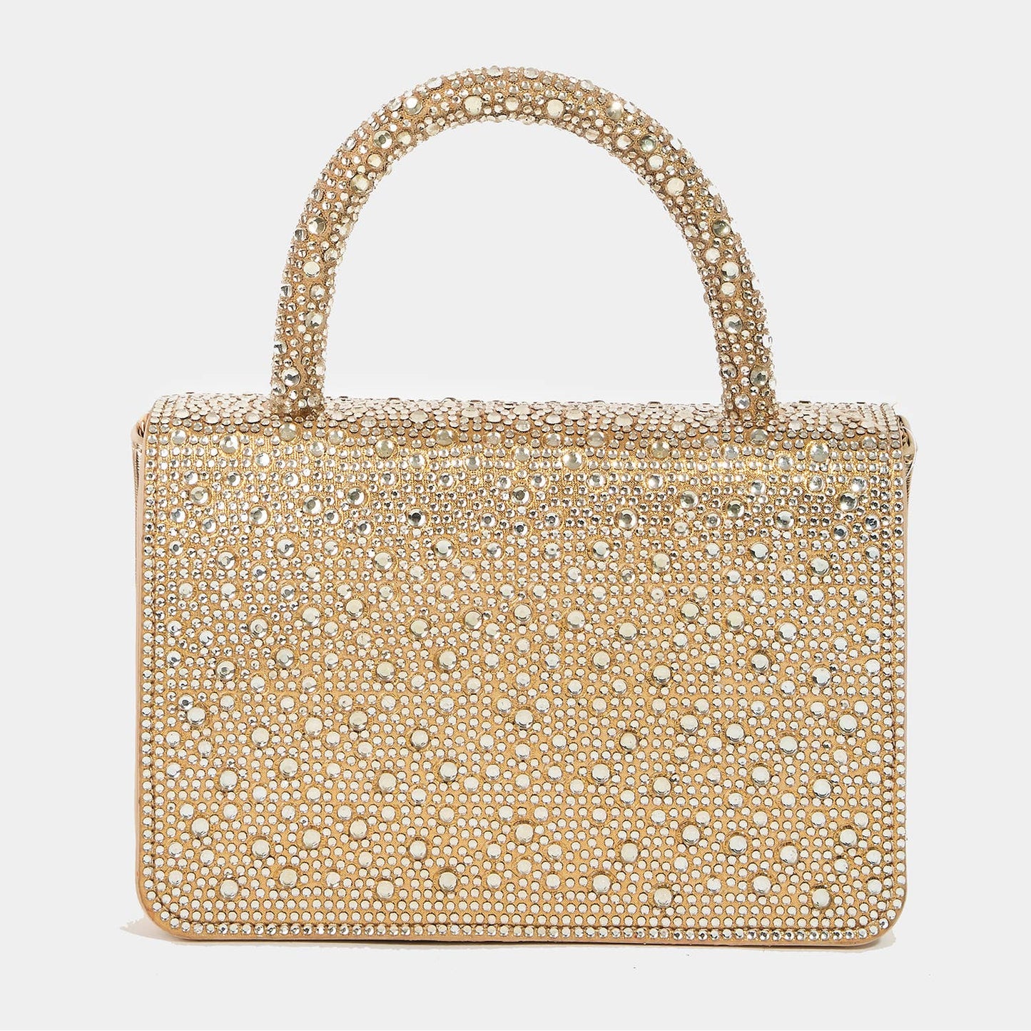 Pave Rhinestone Studded Rectangle Bag