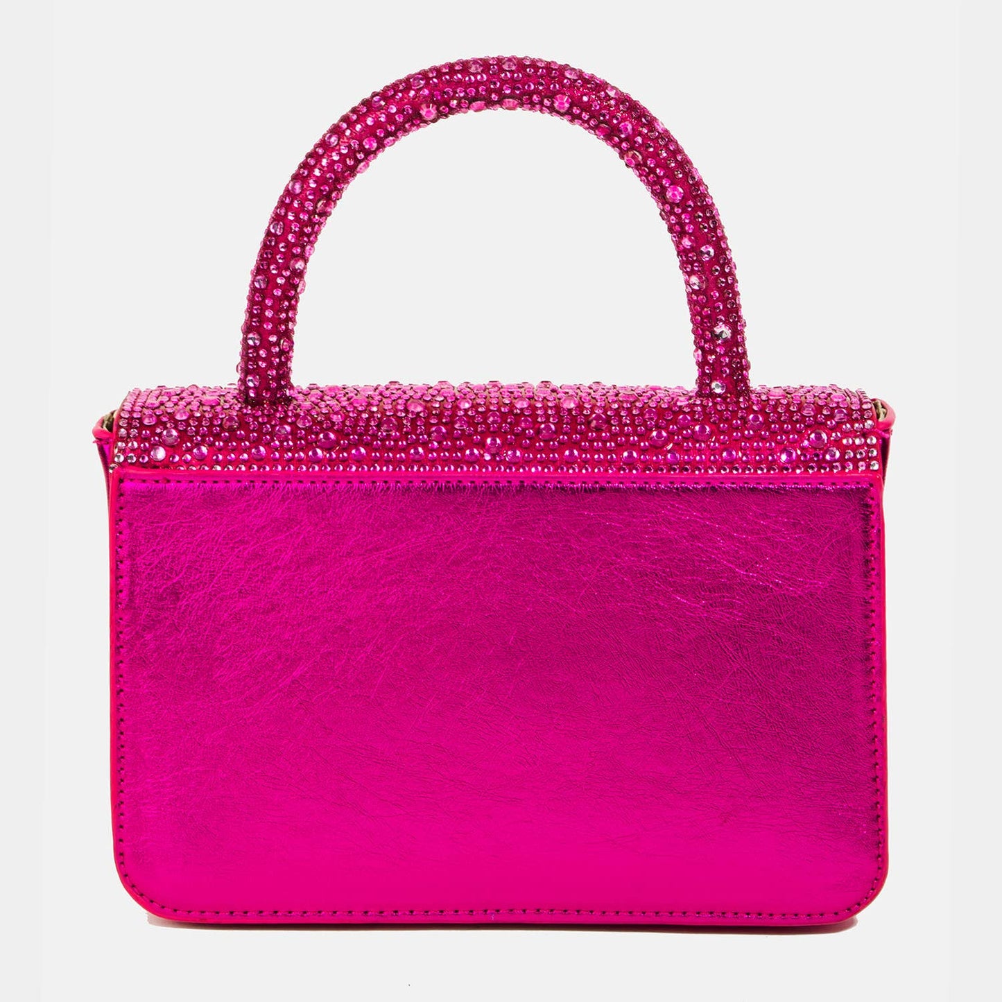 Pave Rhinestone Studded Rectangle Bag
