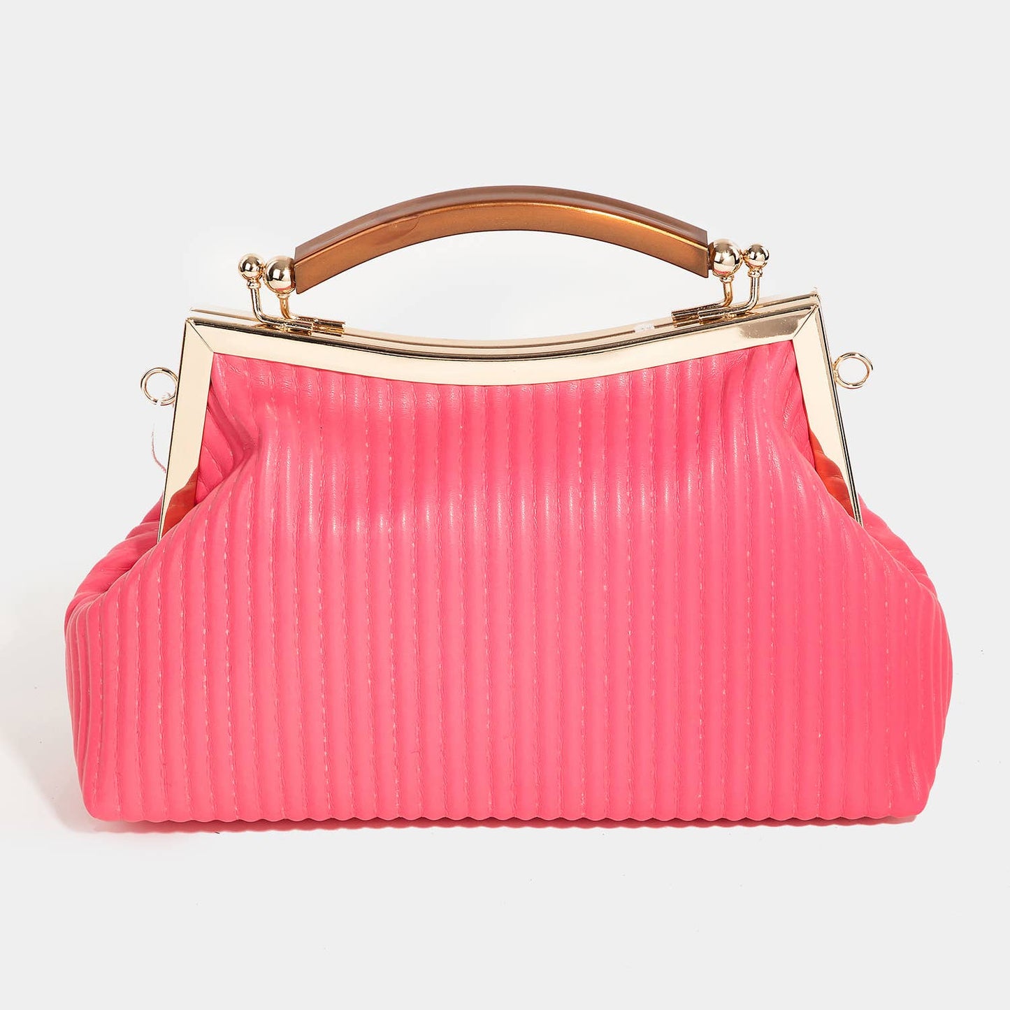 Ribbed Texture Fashion Handbag