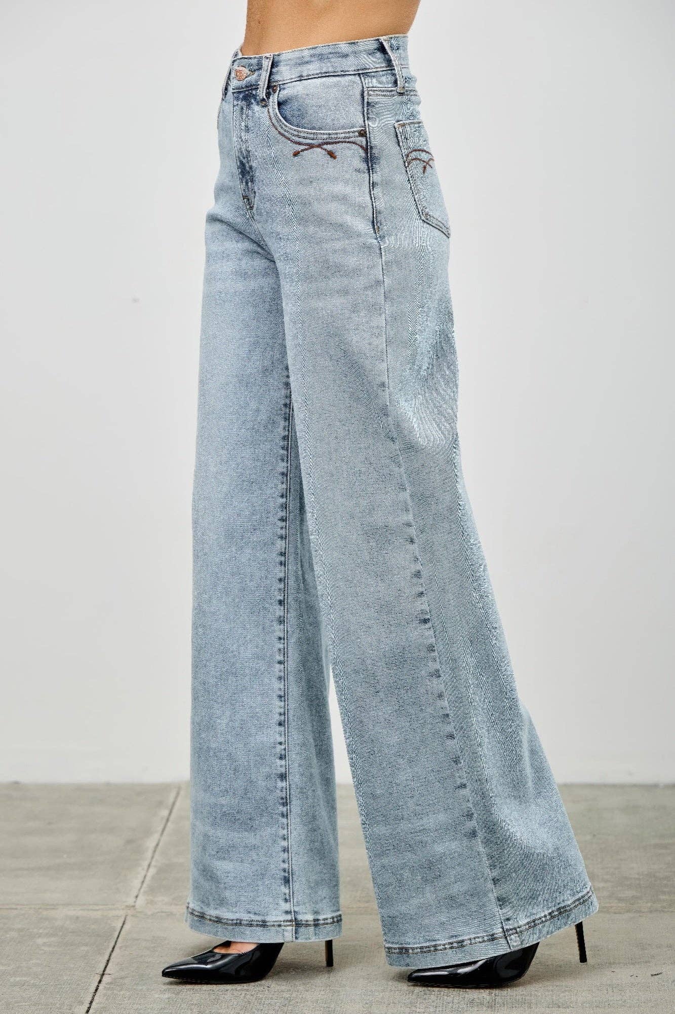High Rise Wide Leg