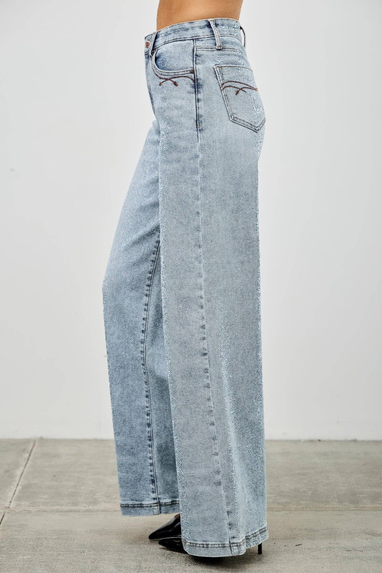 High Rise Wide Leg