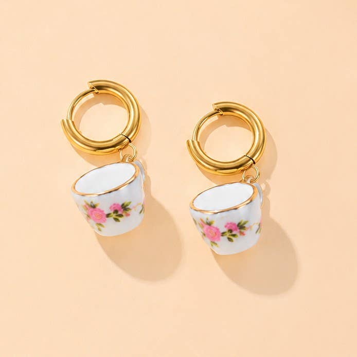 18K STAINLESS WATERPROOF TARNISH FREE EARRINGS | 40E518