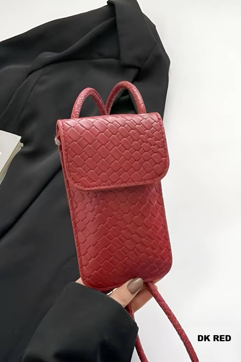 Weave Crossbody Phone Purse