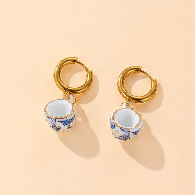18K STAINLESS WATERPROOF TARNISH FREE EARRINGS | 40E518