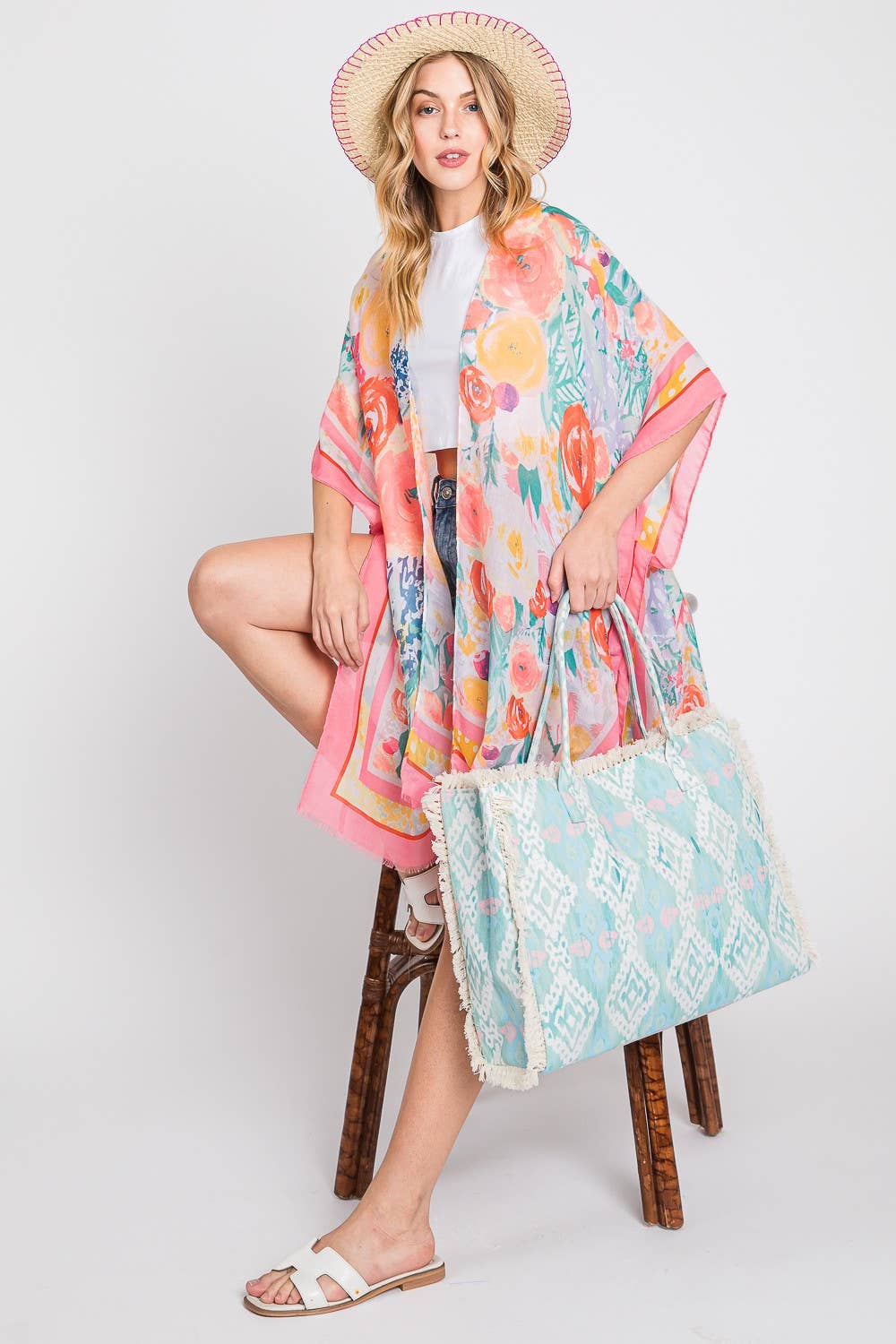 Boho Pattern Fringe Bag