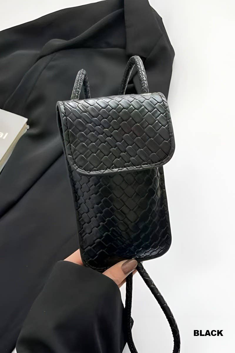 Weave Crossbody Phone Purse