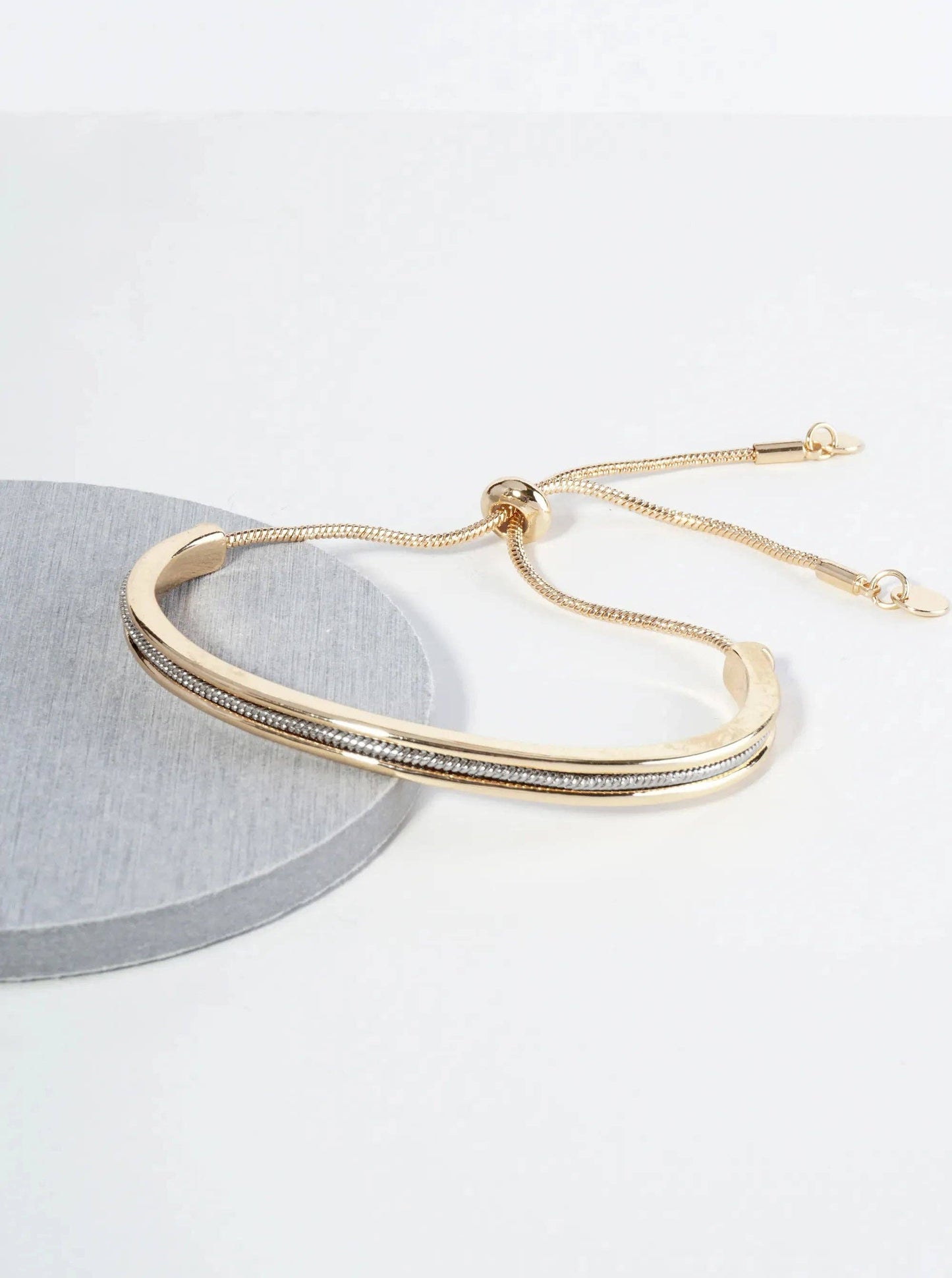 Metal Adjustable Snake Chain Pull Tie Bracelet