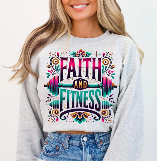 Faith and Fitness DTF or Sublimation Transfer