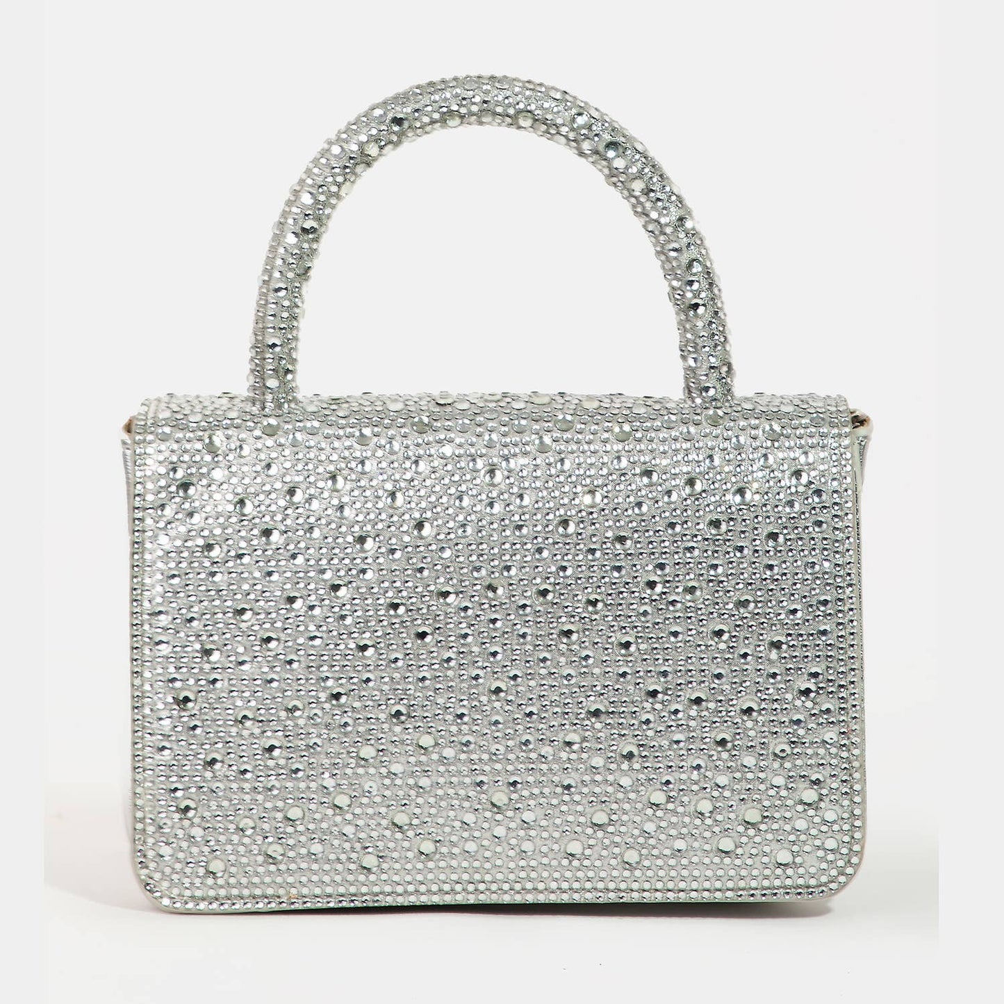 Pave Rhinestone Studded Rectangle Bag