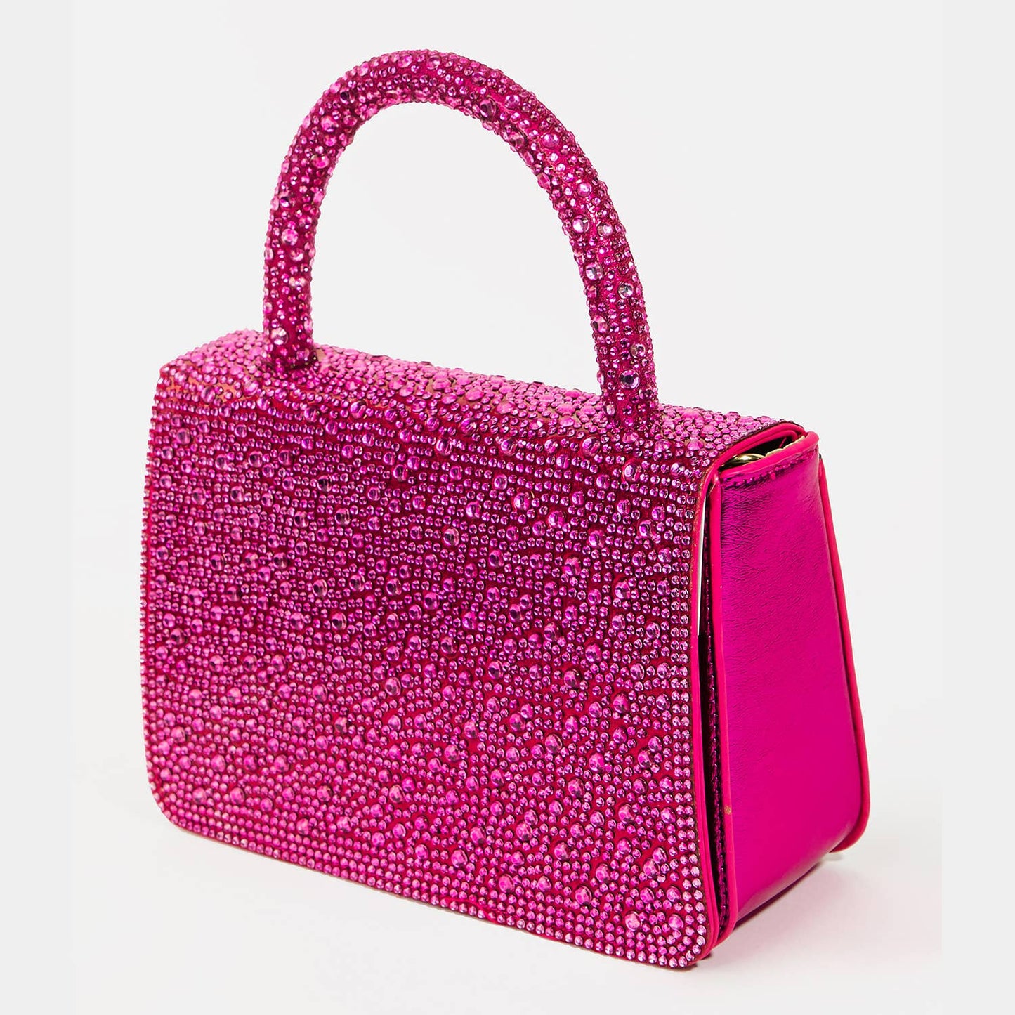 Pave Rhinestone Studded Rectangle Bag
