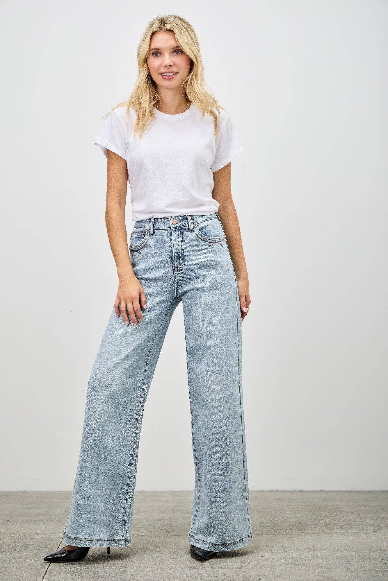 High Rise Wide Leg