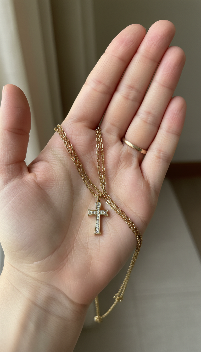 Delicate Cross Pendant Necklace