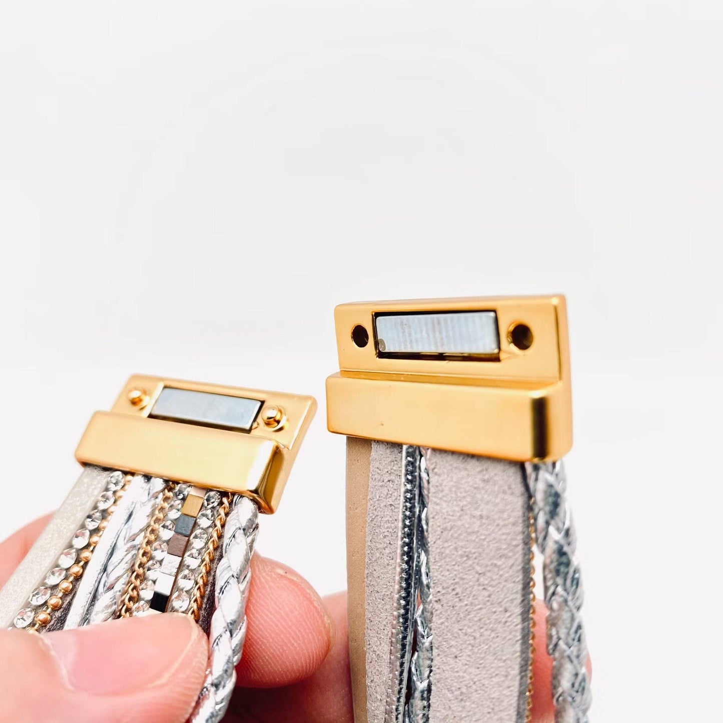 Multi-Layer Heart Charm Bangle Bracelets - BJ/LB