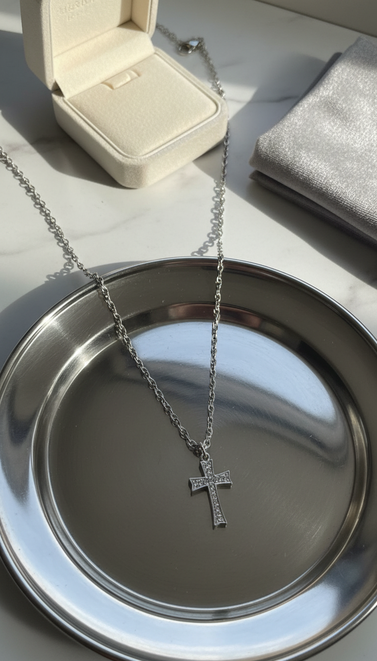 Delicate Cross Pendant Necklace