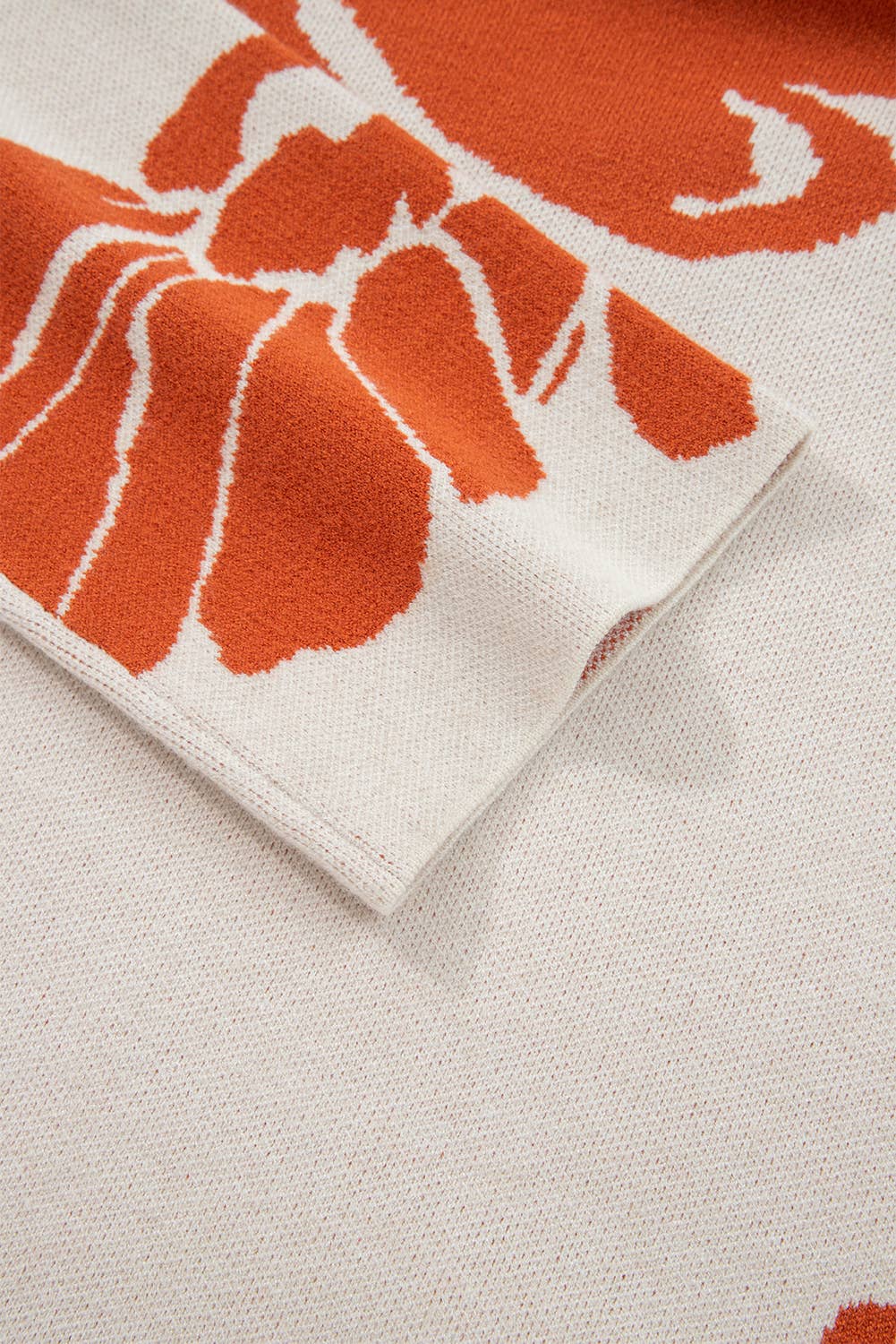 Floral Print Wide Sleeve Sweater (S-XL)