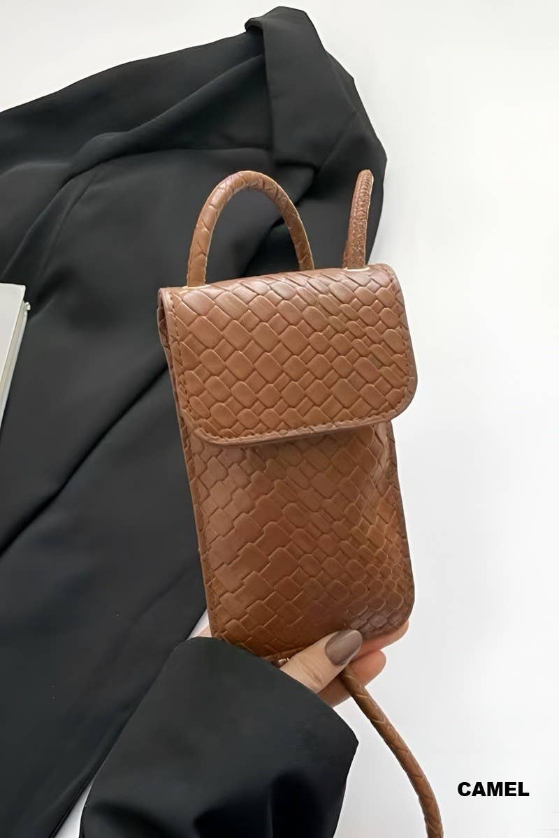 Weave Crossbody Phone Purse