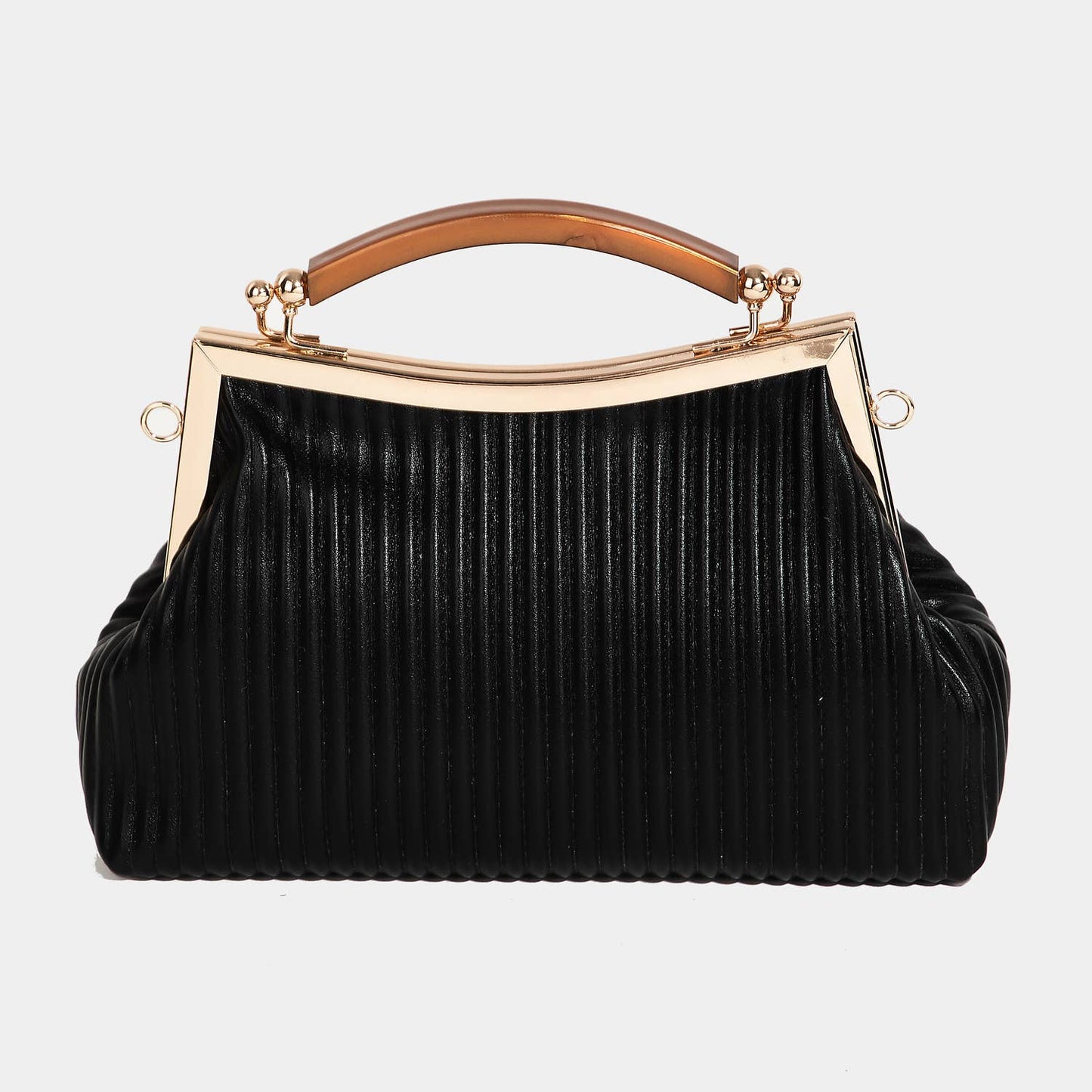 Ribbed Texture Fashion Handbag