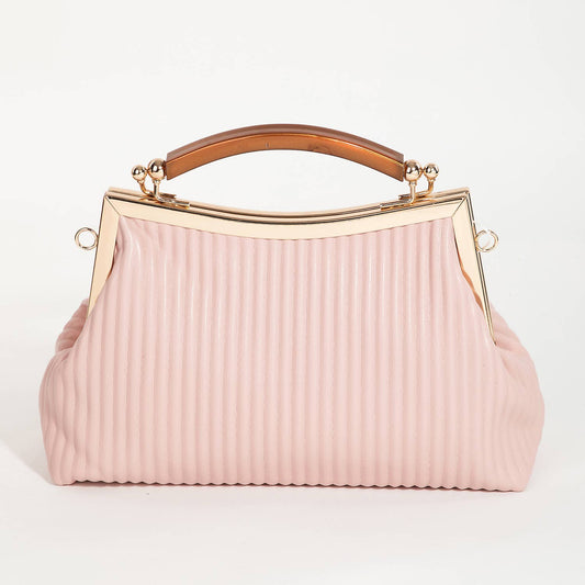 Ribbed Texture Fashion Handbag