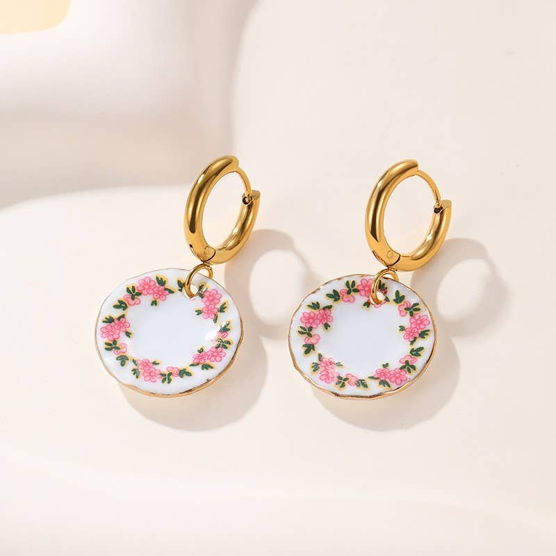 18K STAINLESS WATERPROOF TARNISH FREE EARRINGS | 40E518