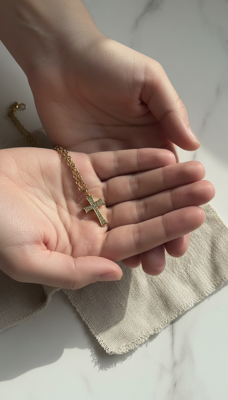 Delicate Cross Pendant Necklace